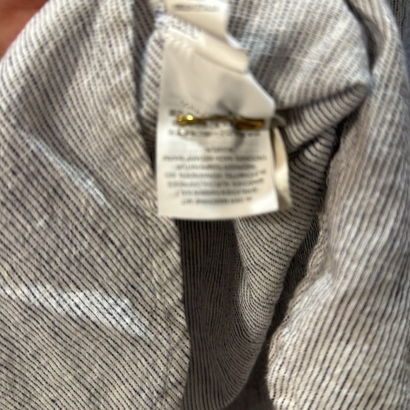 J. Crew Gathered Linen Cotton adjustable front Popover High Low Top size S - Picture 10 of 12